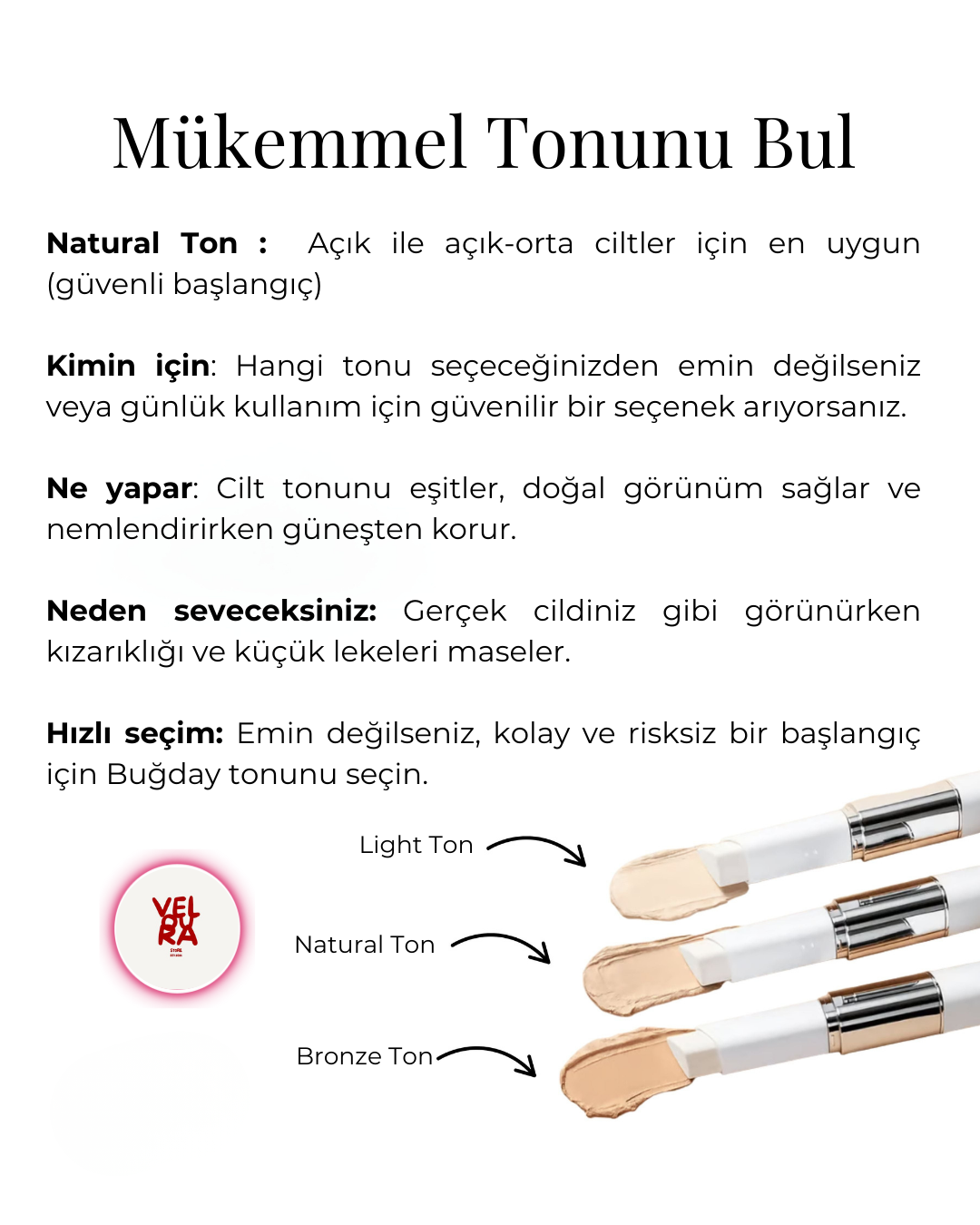 Cilt Tonuna Uyum Sağlayan Fondöten