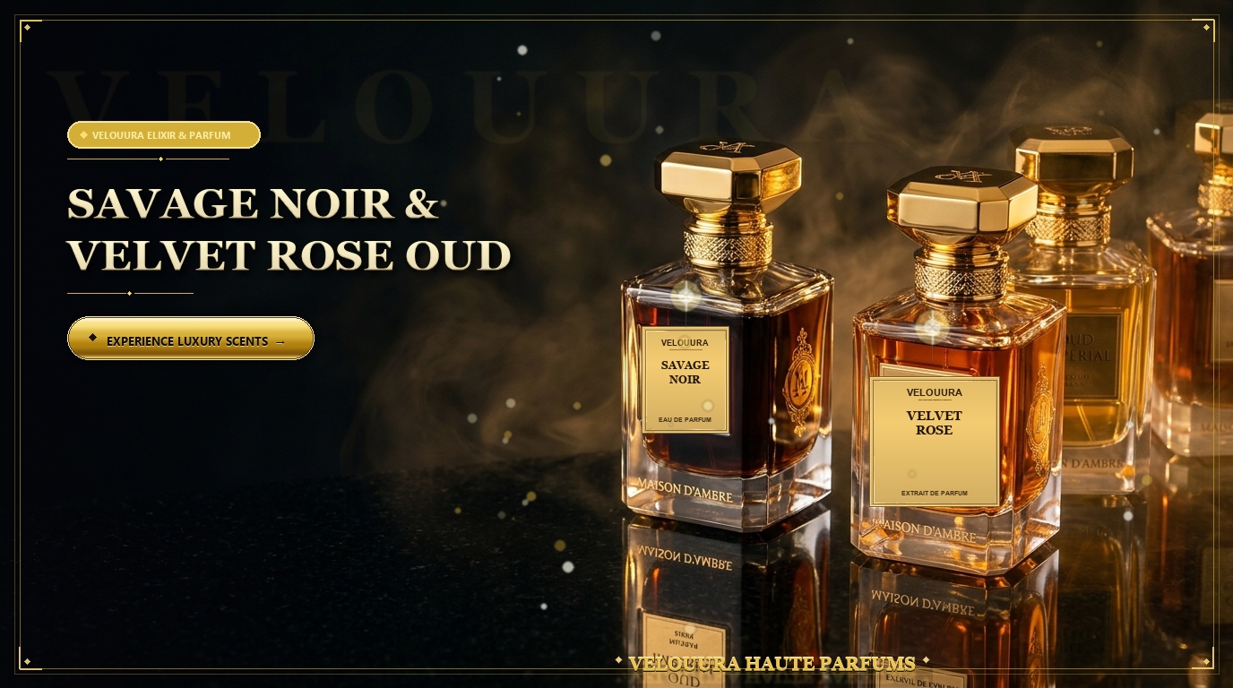 VELOUURA ELIXIR & PARFUM • SAVAGE NOIR & ROSE